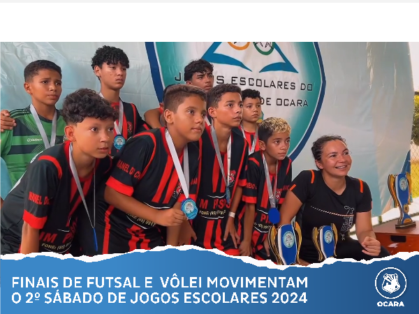 Campeões do futsal e do vôlei comemoram título no JOESMO 2024
